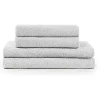 Blumtal Terry Handdoeken Set - 2 x Baddoek & 2 x Handdoek: Wit