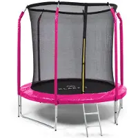 Klarfit Jumpstarter trampoline Ø 2,5 m net 120 kg max. 195 cm Ø springoppervlak