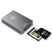 Rocketek Dual-Slot Portable UHS-II 10Gbps USB 3.2 CFexpress Type B & SD4.0 Memory Card Reader
