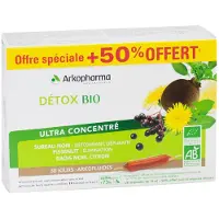 Arkopharma Arkofluides Détox Bio 20 Ampullen + 10 Ampullen Gratis