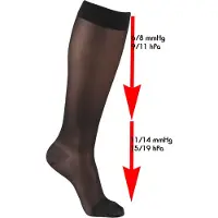 Mamsy ondersteunende kniekousen 70 denier zwart Pantykousen Dames Polyamide - maat XL