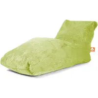 Whoober loungestoel zitzak "Bali XL" ribcord pistache - Zacht en comfortabel - Wasbaar