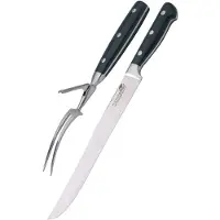 Kitchen Craft Deluxe Meat Carving Set 2 Units Zilver