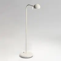 Vibia LED-tafellamp Pin, crème / amber, Werkkamer / Kantoor, Roestvrij staal, Modern, LED tafellamp