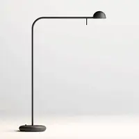 Vibia LED-tafellamp Pin, zwart, Werkkamer / Kantoor, Roestvrij staal, Modern, LED tafellamp