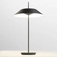 Vibia Design tafellamp Mayfair, dimbaar, alu / grijs / zink, Hal, metaal, Design, tafellamp