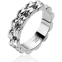 Zinzi Mart Visser by zilveren brede schakel ring 5,5mm breed MVR23