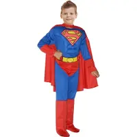 Atosa Superman Kids Costume Rood 8-10 Years Kinderen