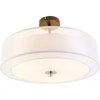 QAZQA Moderne plafondlamp wit 50 cm 3-lichts - Drum Duo