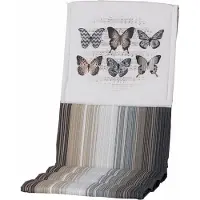 Madison Tuinstoelkussen 123x50 cm fiber Butterfly taupe