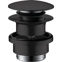 Hansgrohe Afvoerplug - 1 1/4" klikwaste - voor wastafel- en bidetmengkranen - mat zwart
