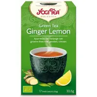 Yogi tea 6x Biologische Thee Green Tea Ginger Lemon 17 Stuks
