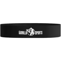 Gorilla Sports Fitnessband | Zwart 1,2 mm