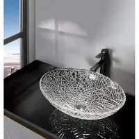 Sapho Purus glazen waskom 50x36cm