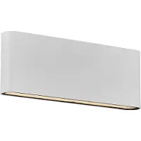 Nordlux Strakke design wandlamp Kinver wit 26cm