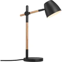 Nordlux Design Bureaulamp Theo, zwart, Werkkamer / Kantoor, metaal, Modern, tafellamp
