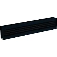 Nedco Deurrooster 46x9cm - 2-Delig - Zwart