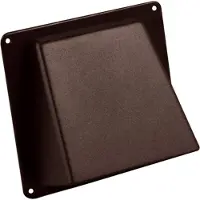 Toolstation Gevelklep rooster 125mm bruin