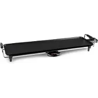 Alpina Teppanyaki Grillplaat - 1800 Watt - 70 x 23 cm - Anti-Aanbaklaag - Thermostaat - Fatcollector