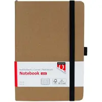 Quantore 3 x Notitieboek - A5 - lijn - kraft