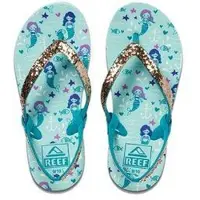 Reef Slipper Little Stargazer Prints Aqua Mermaids-Schoenmaat 19 - 20