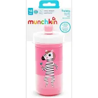 Munchkin Twisty Mix & Match - mok met snavel - 266 ml - roze - 180 g - Tijger - Olifant - Zebra
