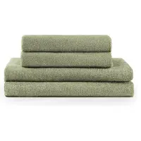Blumtal Terry Handdoeken Set - 2 x Baddoek & 2 x Handdoek: Pastel Groen