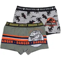 Jurassic World Dinosaurus boxershort - Dino - Jurassic world - organic cotton certified - 2 stuks - maat 6/8 jaar