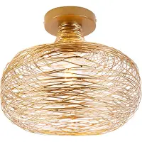 QAZQA Design Plafondlamp Goud Staal - Sarella
