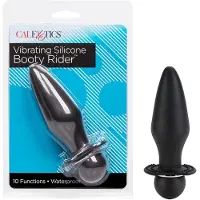 Calexotics - Vibrating Silicone Booty Rider - Anal Toys Probes Zwart