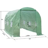 Sunny Tuinkas - Folie - Groen 4,5 x 2 x 2m