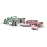 Lund London Bentobox grijs bamboe lunchbox