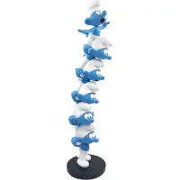 Plastoy Smurfen toren 50 cm kunsthars (verzamelobject)