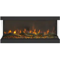 Xaralyn Levico 90 elektrische inbouwhaard - 1400 Watt verwarming - cinewall - laag verbruik - afstandsbediening
