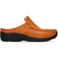 Wolky Klomp Women Roll Slide Printed Leather Ochre-Schoenmaat 43