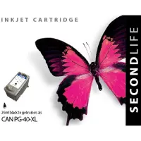 SecondLife Inkjets SecondLife inkt cartridge zwart voor Canon PG-40