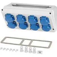 Hensel MI Aansluitdoos 8x16A 2P PE 230V Schuko 300mm - Mi CB 18