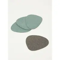 Lind DNA Onderzetter Glass Mat Curve Hippo Pastel Green (Set van 4)
