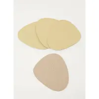 Lind DNA Onderzetter Glass Mat Curve Hippo Gold (Set van 4)