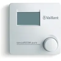 Vaillant sensoROOM pure VRT 50/2 Modulerende Kamerthermostaat - eBUS - Digitaal Display - Wit - 0010038663