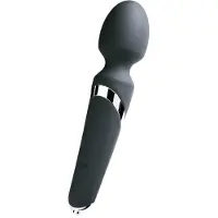 VeDO – Siliconen Massager Flexibele Kop voor Clitorale Stimulatie Oplaadbaar – 23.9 cm – Zwart