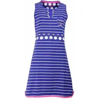 Irresistible Dames Nachthemd - Katoen - Gestreept - Blauw - Maat L