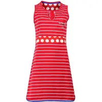 Irresistible Dames Nachthemd - Katoen - Gestreept - Rood - Maat XL
