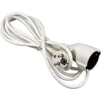 VB Verlengkabel 2 meter 3 x 1.0 mm2 wit randaarde