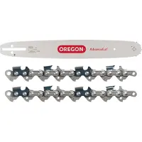Oregon combi-geleiderail + 2x zaagketting 38 cm .325" 1,5 mm 64 TG ( 543486 )