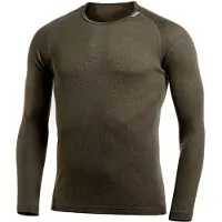 Woolpower - Lite Crewneck - Merino-ondergoed M, olijfgroen/bruin