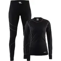 Craft Baselayerset Men Black Granite-S