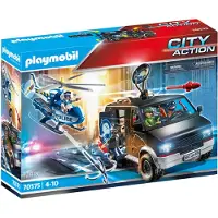 Playmobil 70575 Police Helicopter Pursuit Of Camouflaged Vehicle Veelkleurig Kinderen
