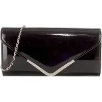 Tamaris Clutch 'Amalia' zwart / zilver