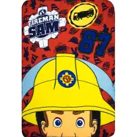 Brandweerman Sam fleece deken - 150 x 100 cm. - Fireman Sam plaid - lekker zacht